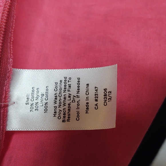 Talbots 🩷 sleeveless lined eyelet lined cotton tank blouse, 🆕 - Picture 8 of 12